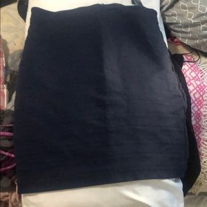 Express navy body con skirt